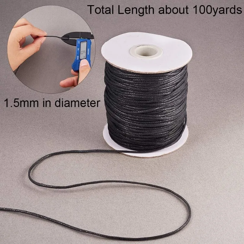 1 لفة 100 ياردة مشمع الحبل الق - مراجعة Macrame Cord Cotton وسعره