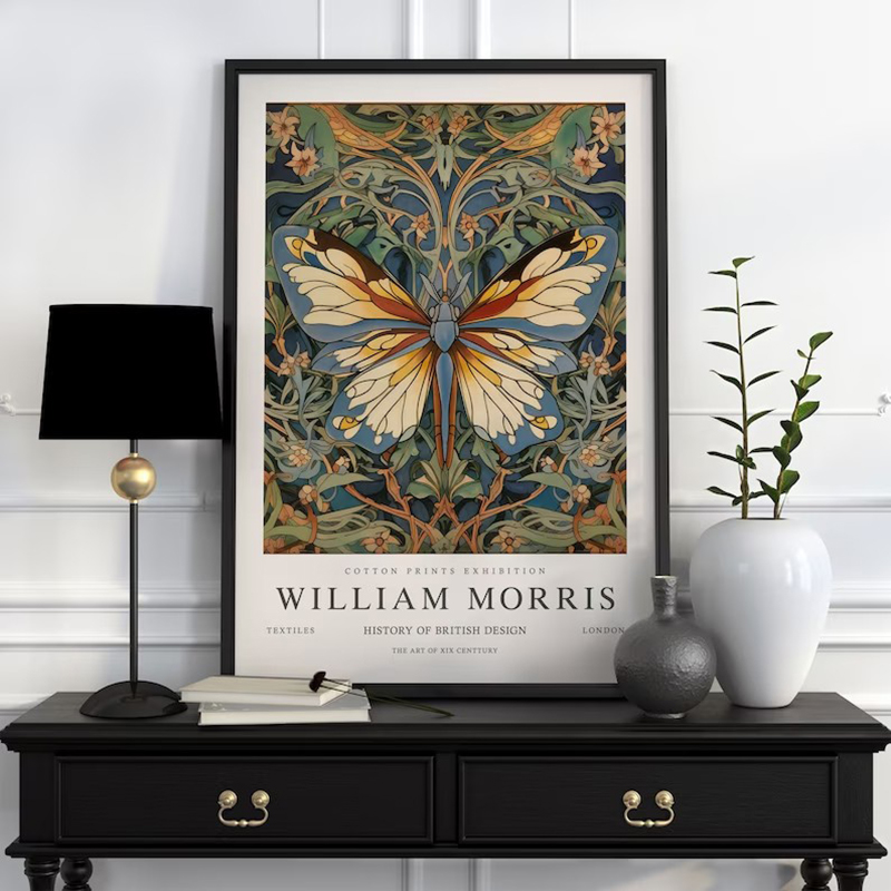 خمر وليام موريس معرض فراشة الق - مراجعة Art Craft William Morris وسعره
